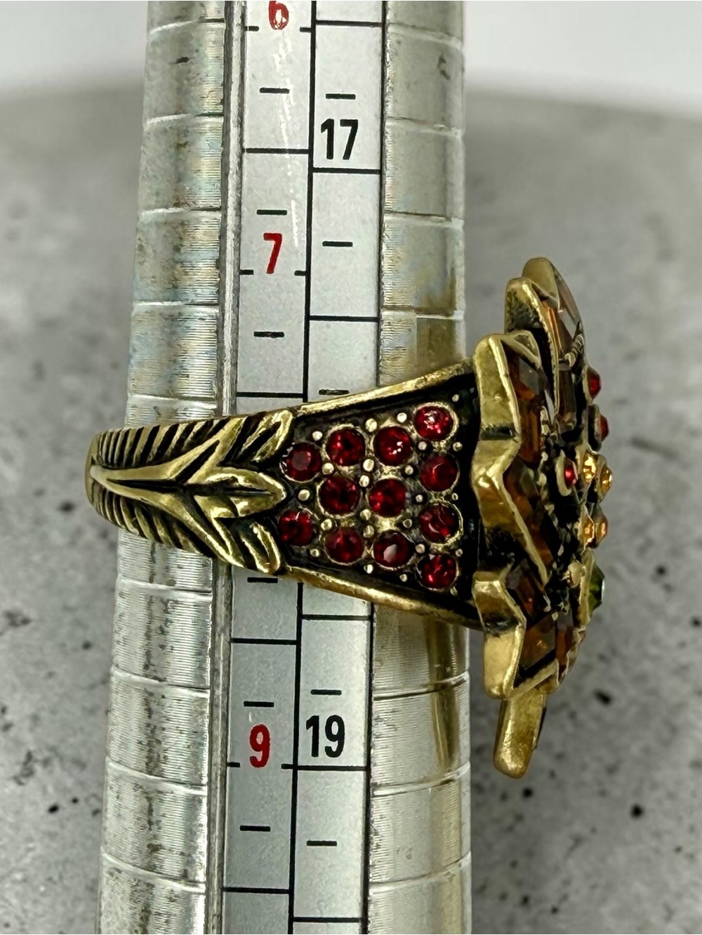 Vintage Heidi Daus “Forever Autumn” Ring size 8 - Picture 12 of 16